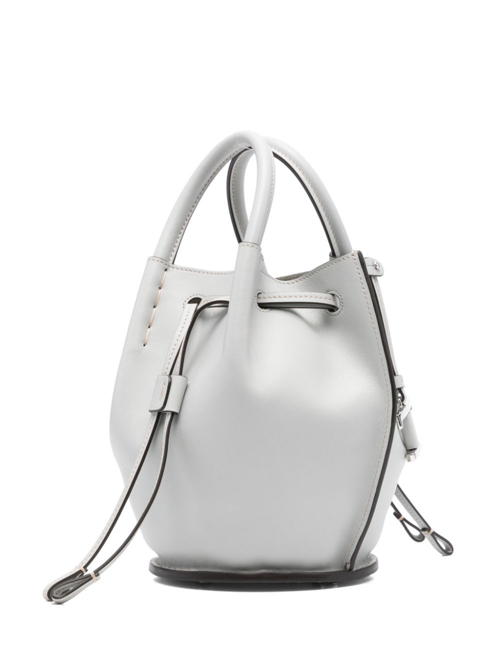 Tod's Women Logo-Charm Leather Mini Bucket Bag