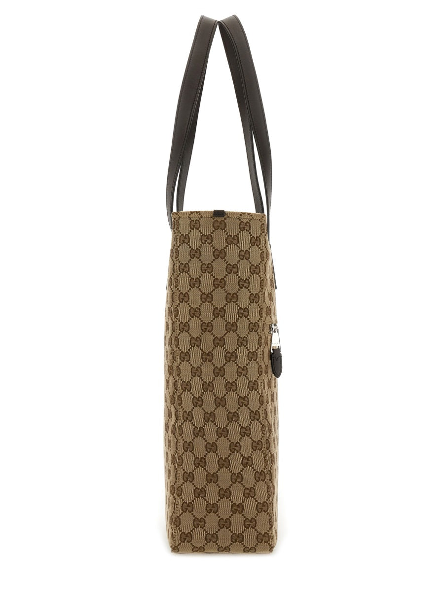 Gucci Men Fabric Shopping Bag Gg Medium