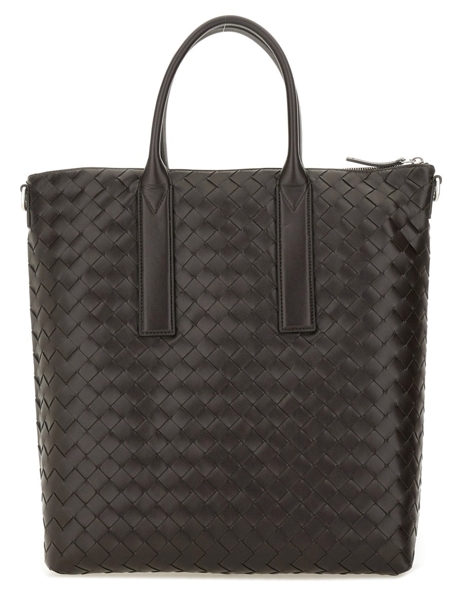 Bottega Veneta Men "North-South" Woven Tote Bag