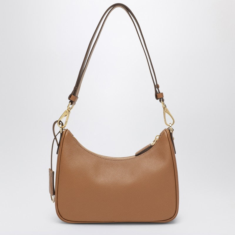 Prada Caramel Prada Re-Edition Mini Bag In Saffiano Leather Women