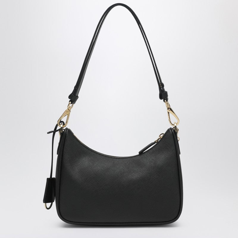 Prada Mini Prada Re-Edition Bag In Black Saffiano Women