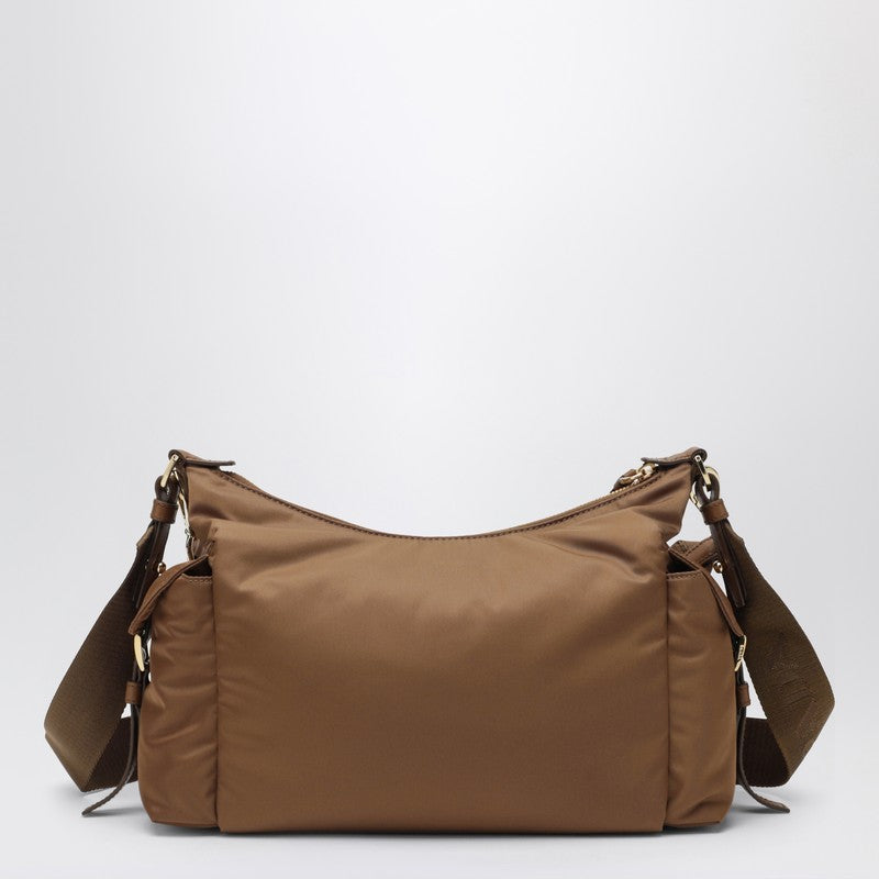 Prada Prada Explore Large Brandy Bag In Re-Nylon And Leather Women
