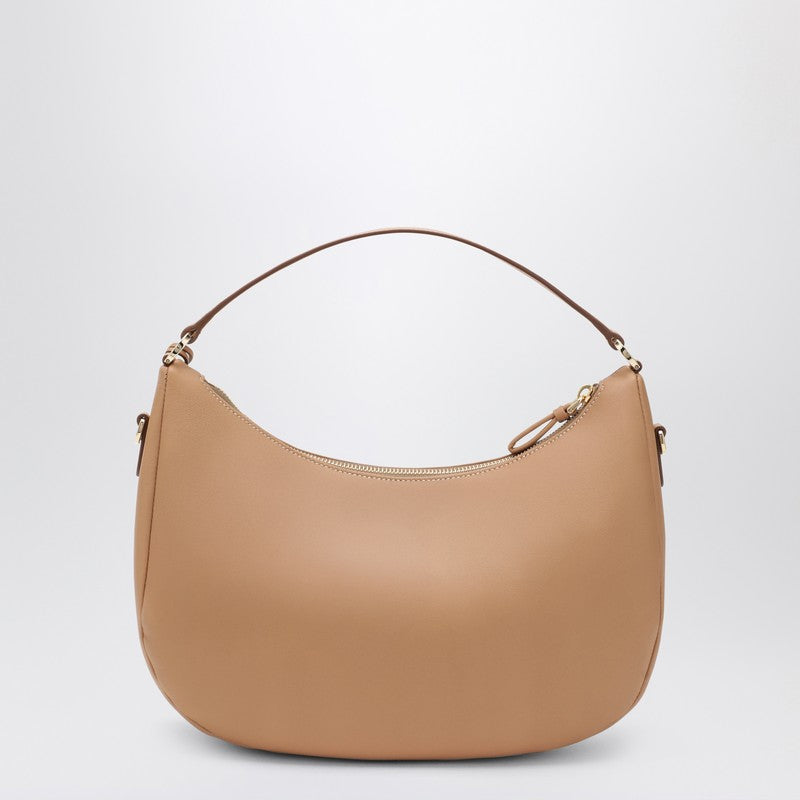 Prada Light Brown Leather Shoulder Bag Women