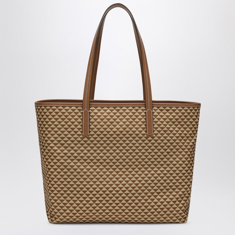 Prada Caramel-Coloured Bag In Printed Re-Nylon Women