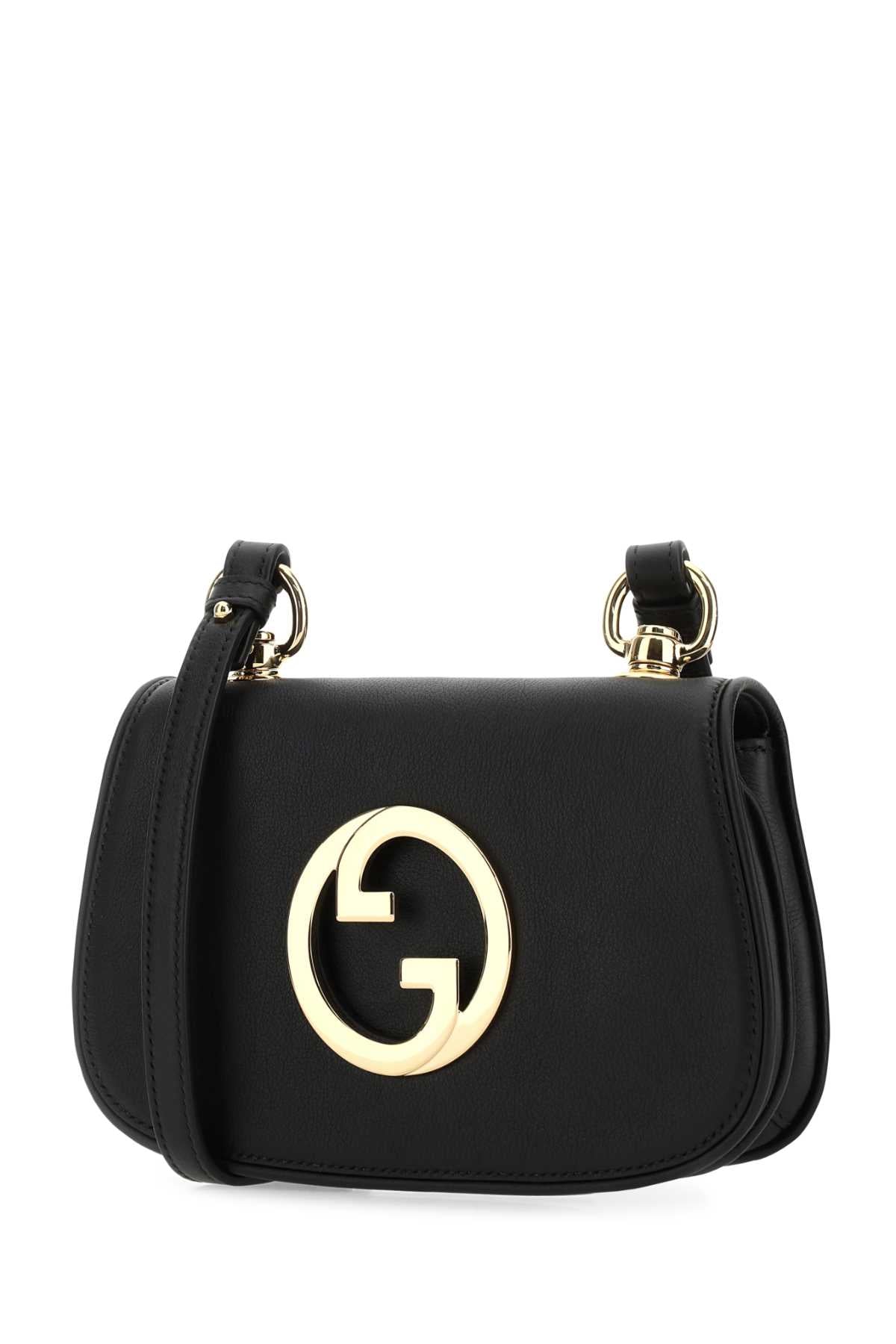 Gucci Women Black Leather Gucci Blondie Crossbody Bag