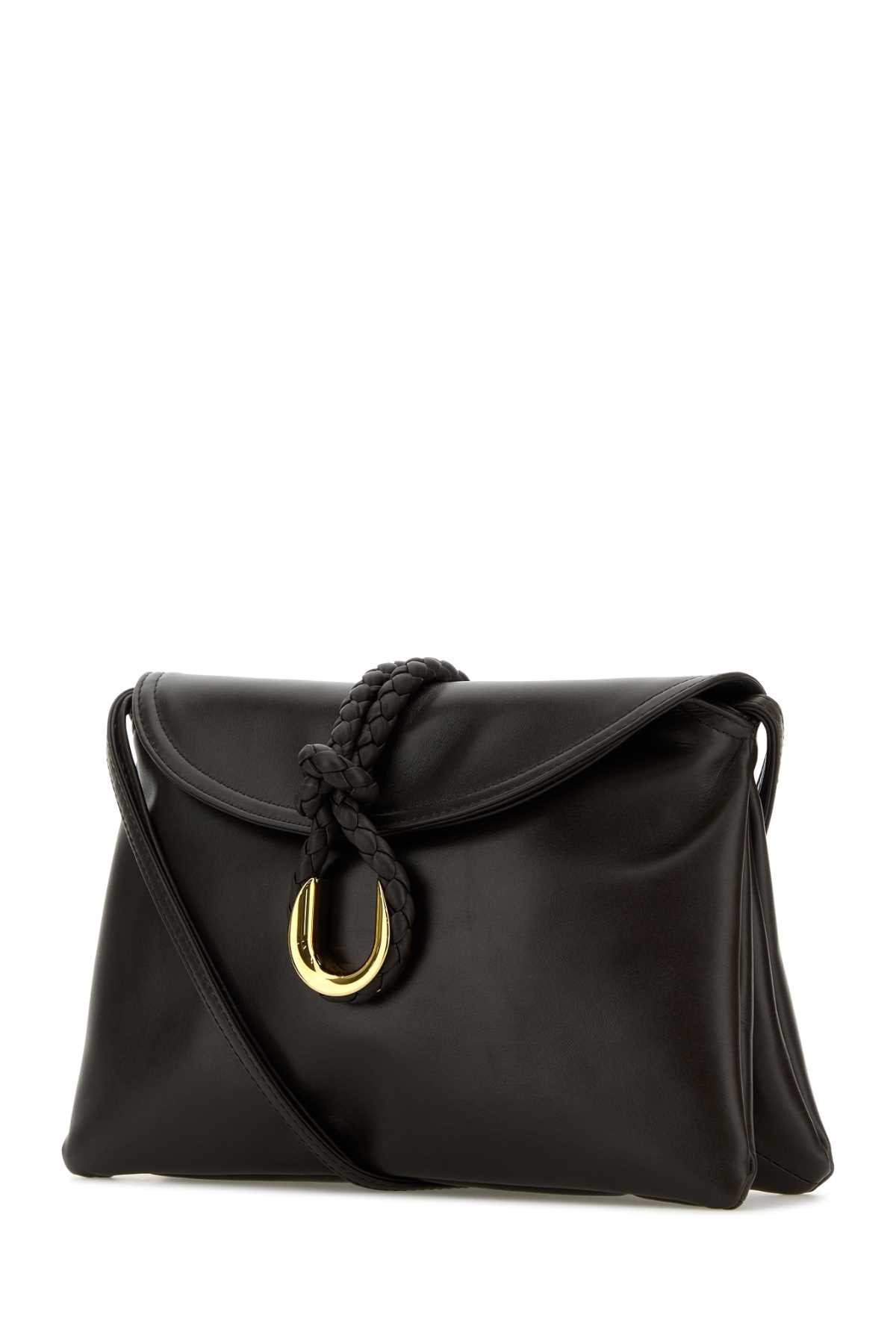 Bottega Veneta Women Dark Brown Leather Small Liberta Crossbody Bag