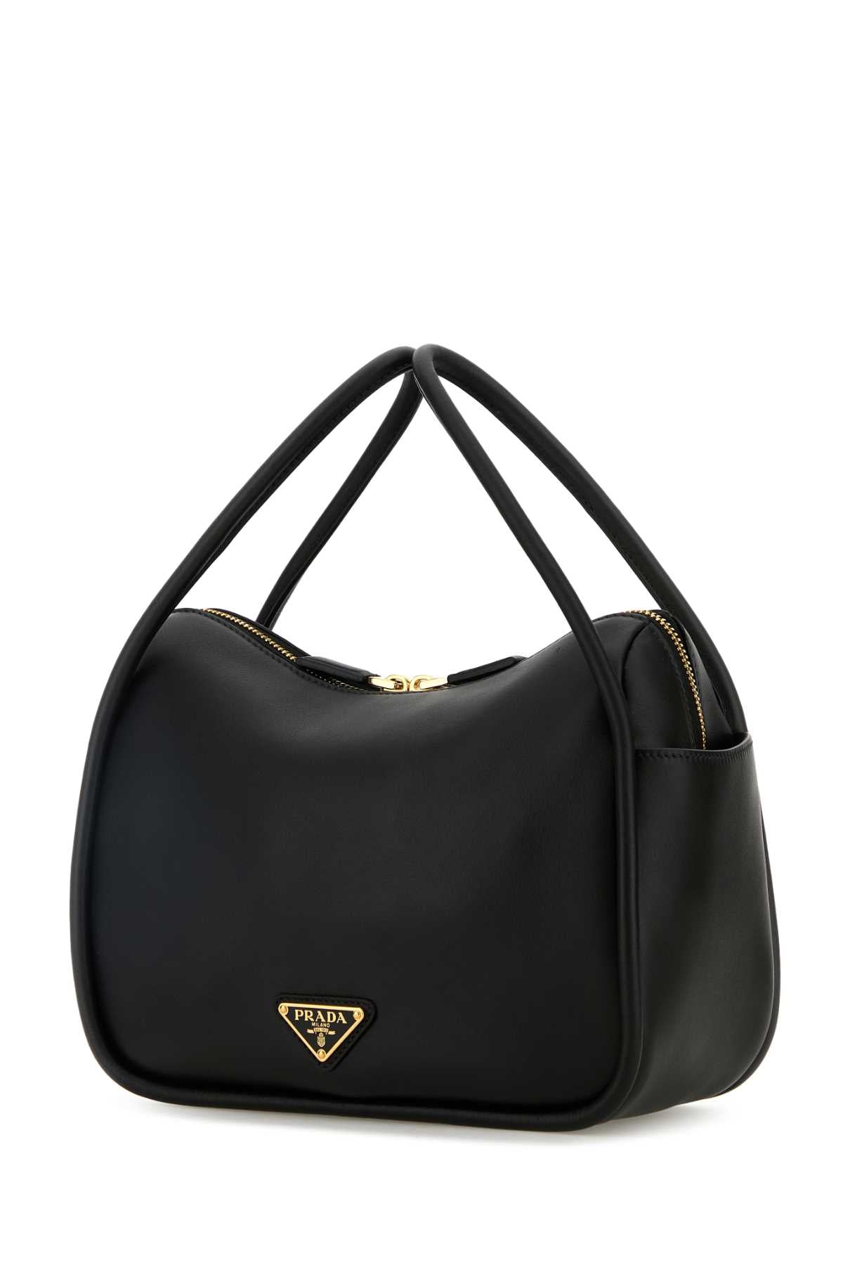 Prada Women Black Leather Handbag