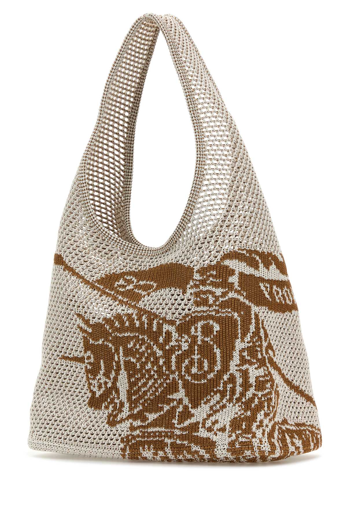 Burberry Women White Crochet Shopping Bag