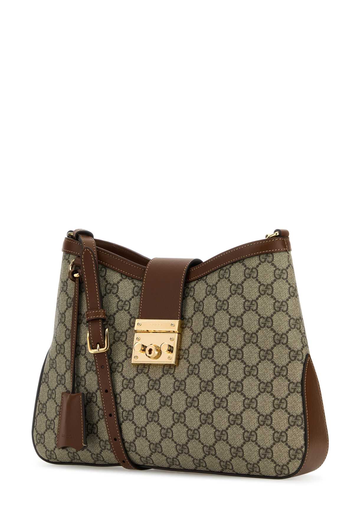 Gucci Women Gg Fabric Padlock Shoulder Bag