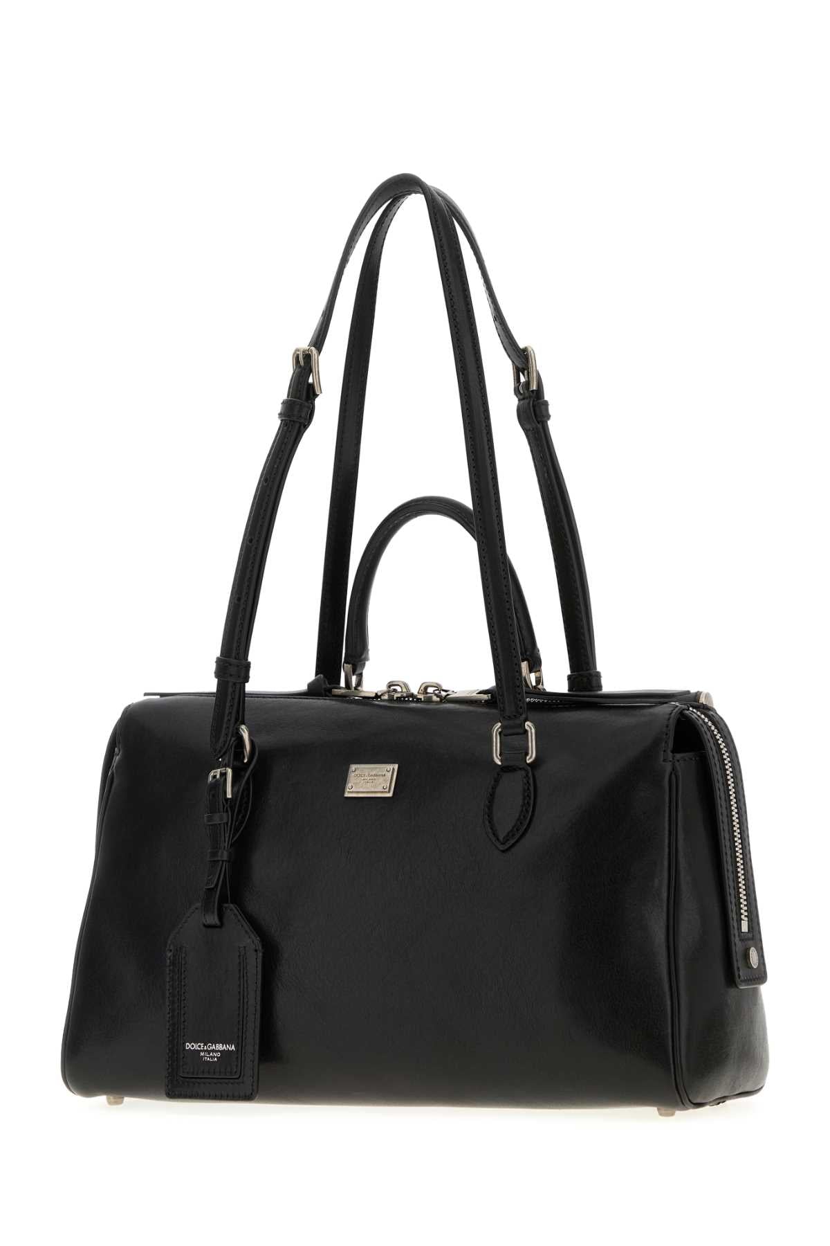 Dolce & Gabbana Women Black Leather Vittoria Handbag