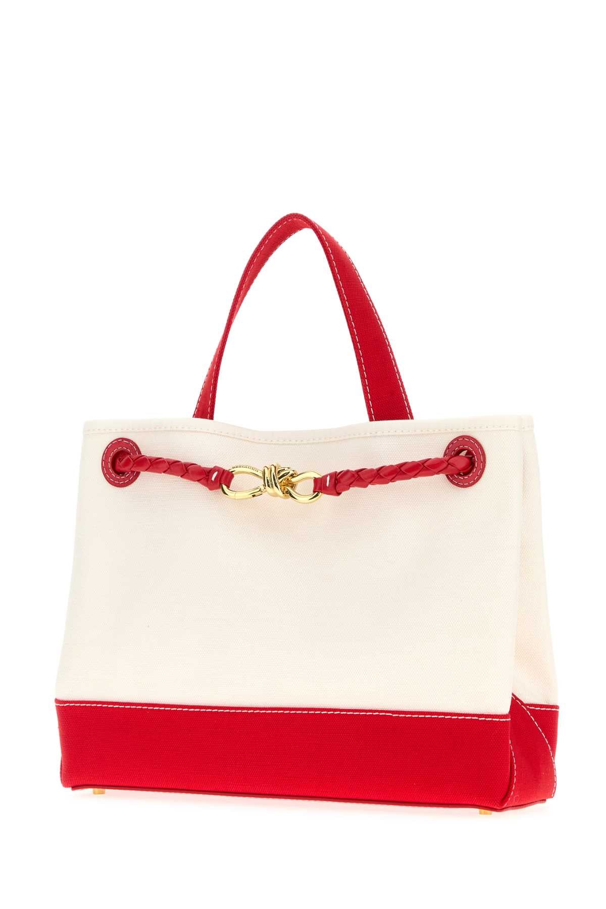 Bottega Veneta Women Two-Tone Canvas Andiamo Handbag