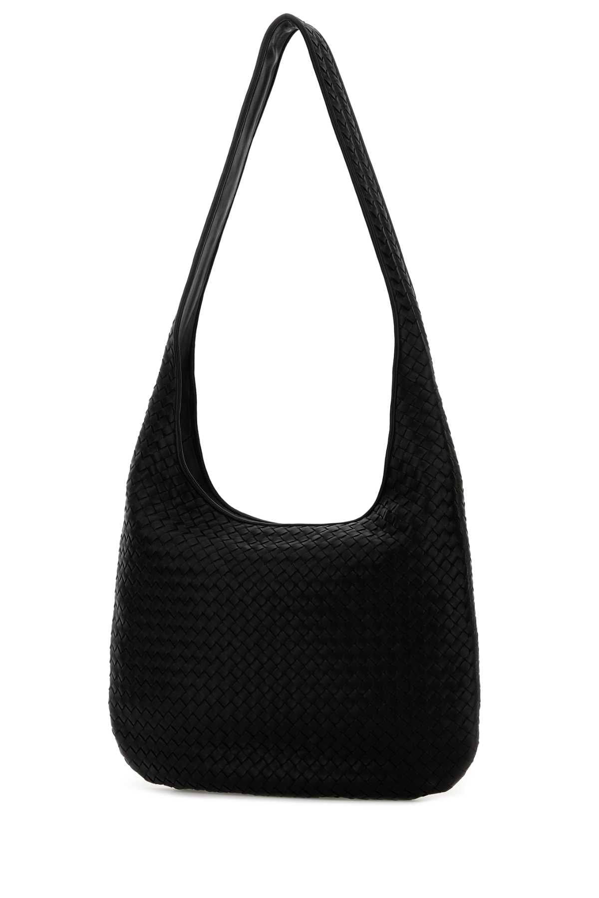Bottega Veneta Men Black Nappa Leather Crossbody Bag