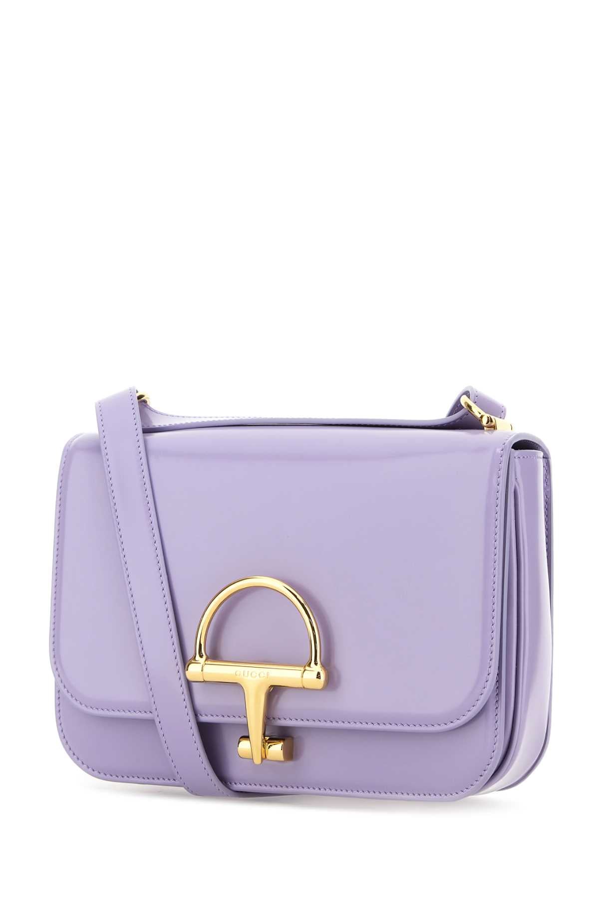 Gucci Women Lilac Leather Small Gucci Siena Shoulder Bag
