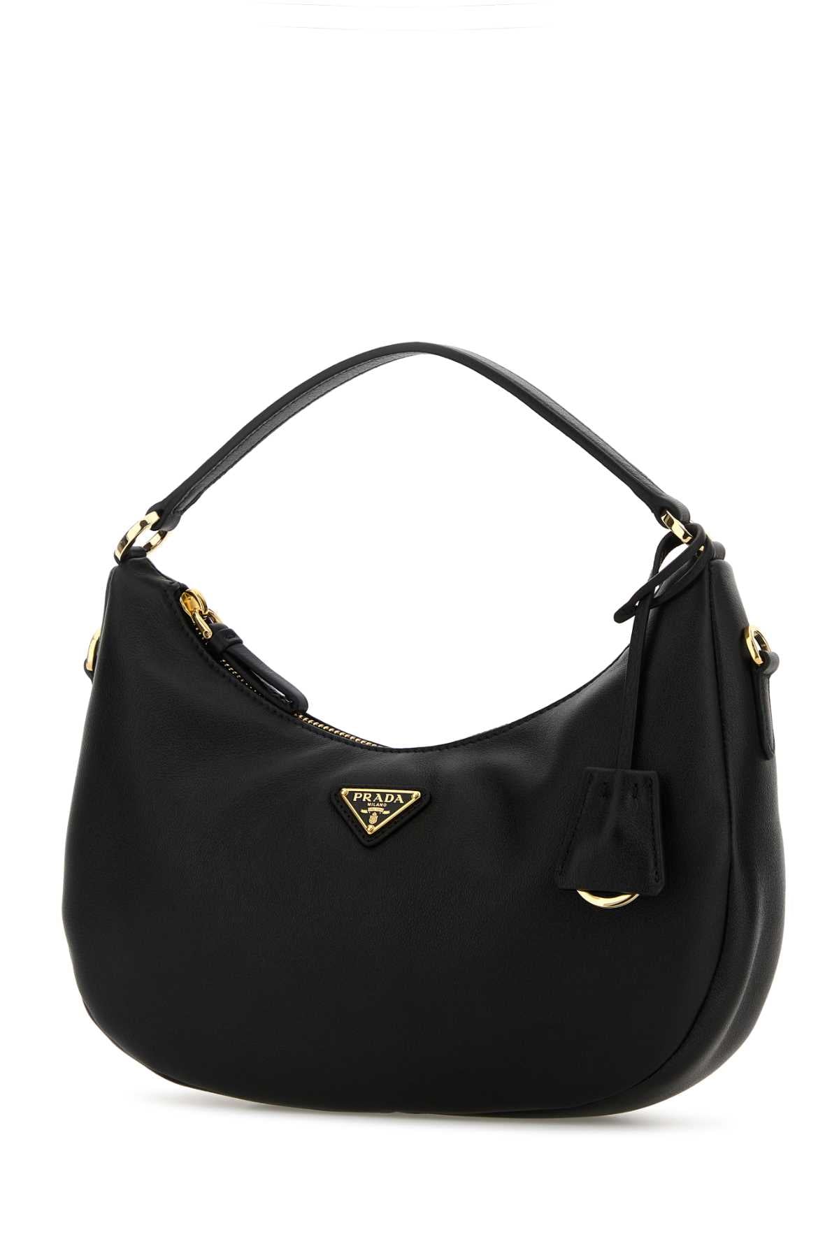 Prada Women Black Leather Handbag