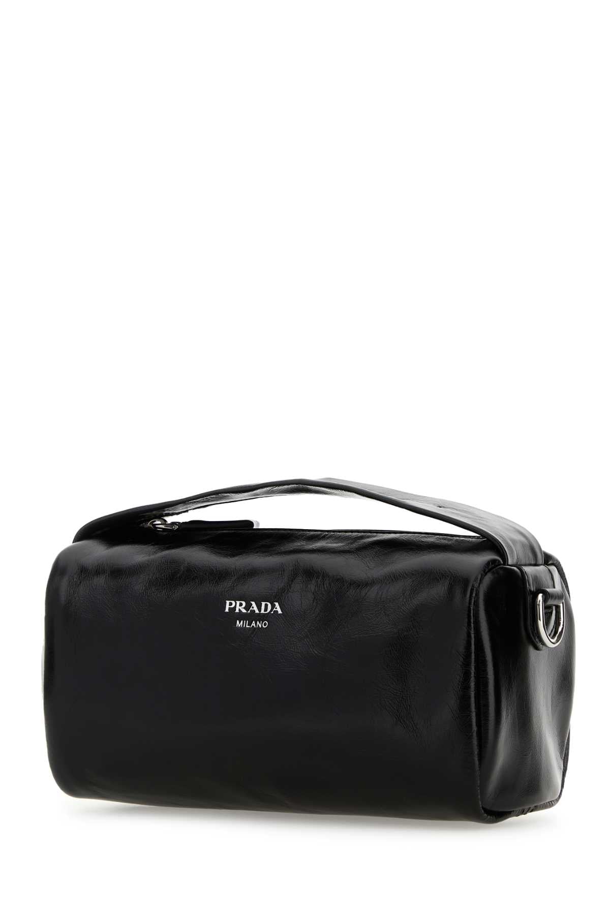 Prada Men Black Lather Handbag