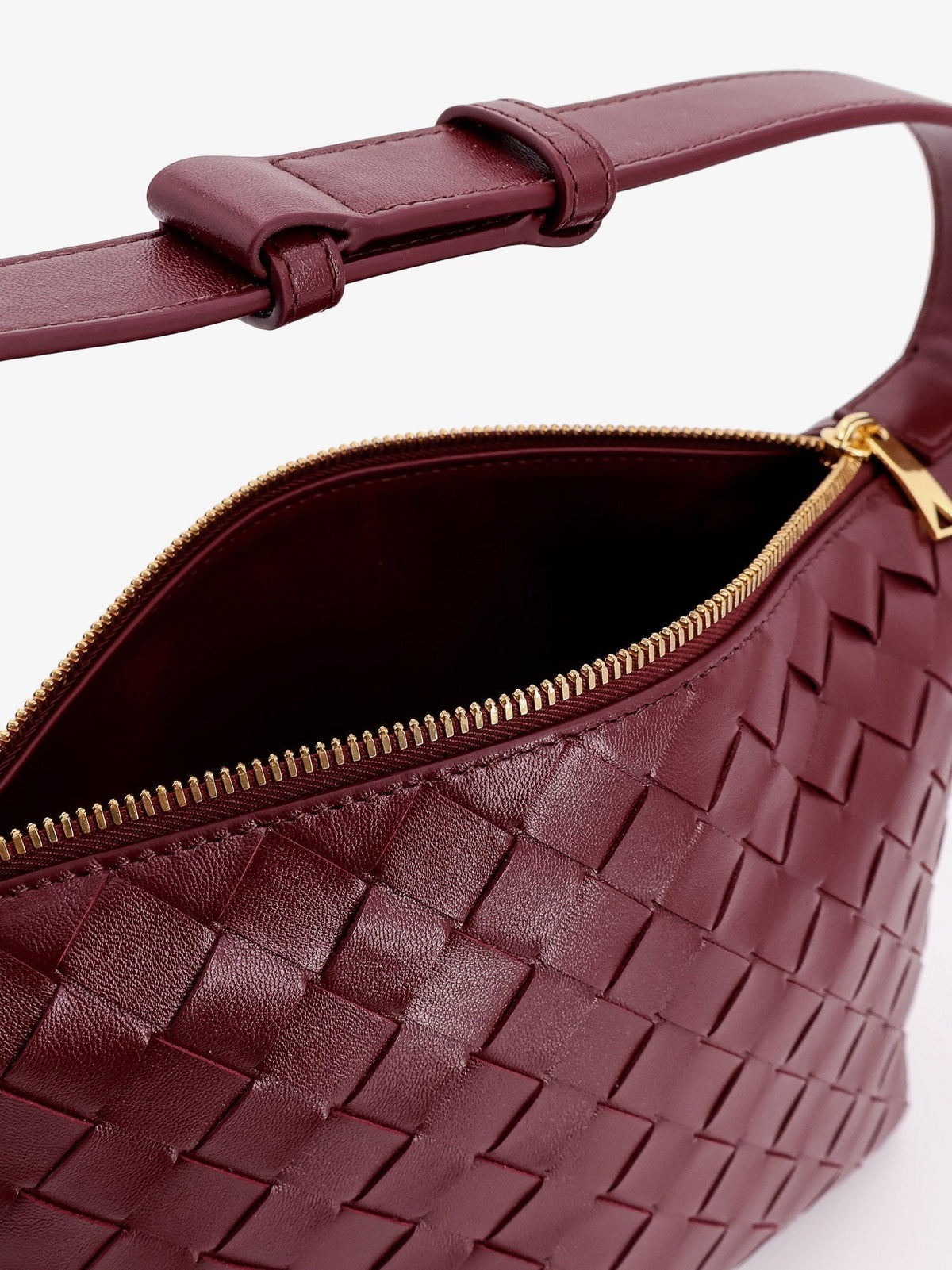 Bottega Veneta Women Wallace Leather Shoulder Bag With Intrecciato Motif