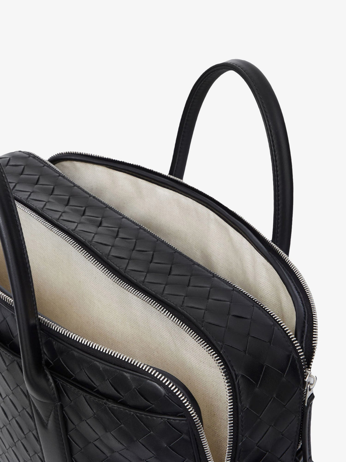 Bottega Veneta Men Getaway Leather Briefcase