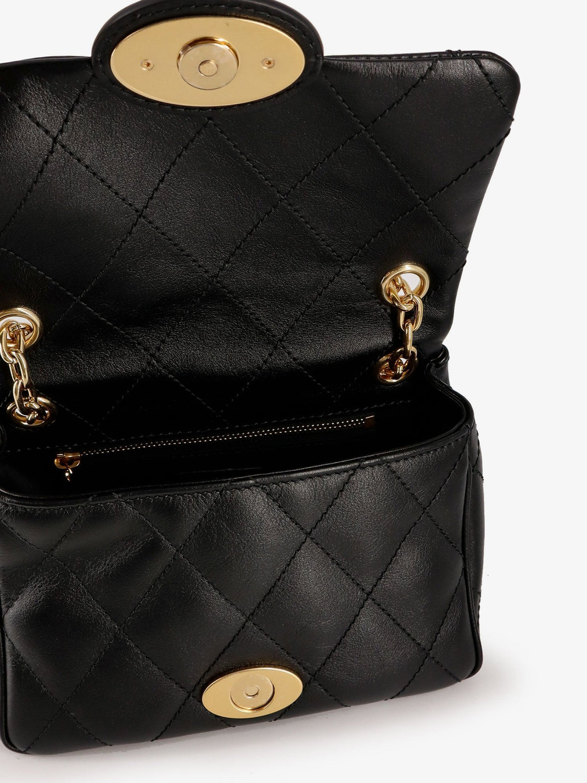 Burberry Women Strand Quilted Leather Crossbody Bag