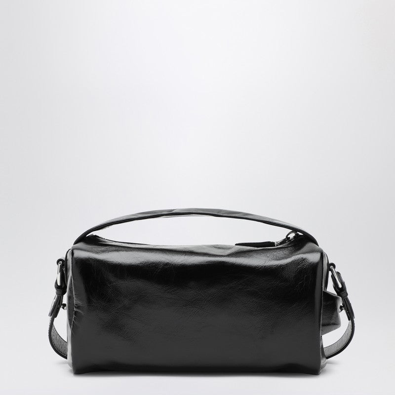 Prada Black Leather Shoulder Bag Men