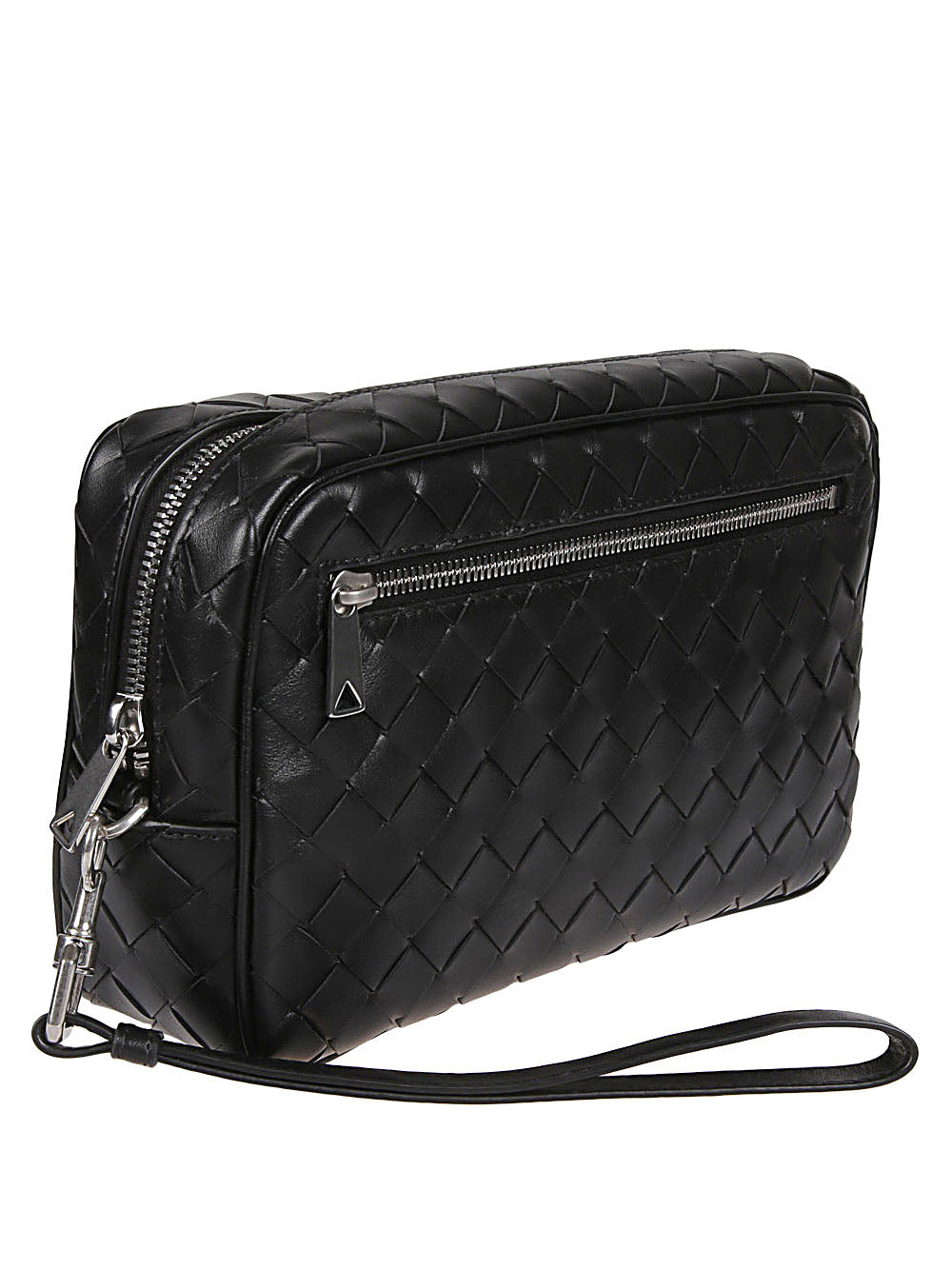 Bottega Veneta Men Woven Leather Clutch