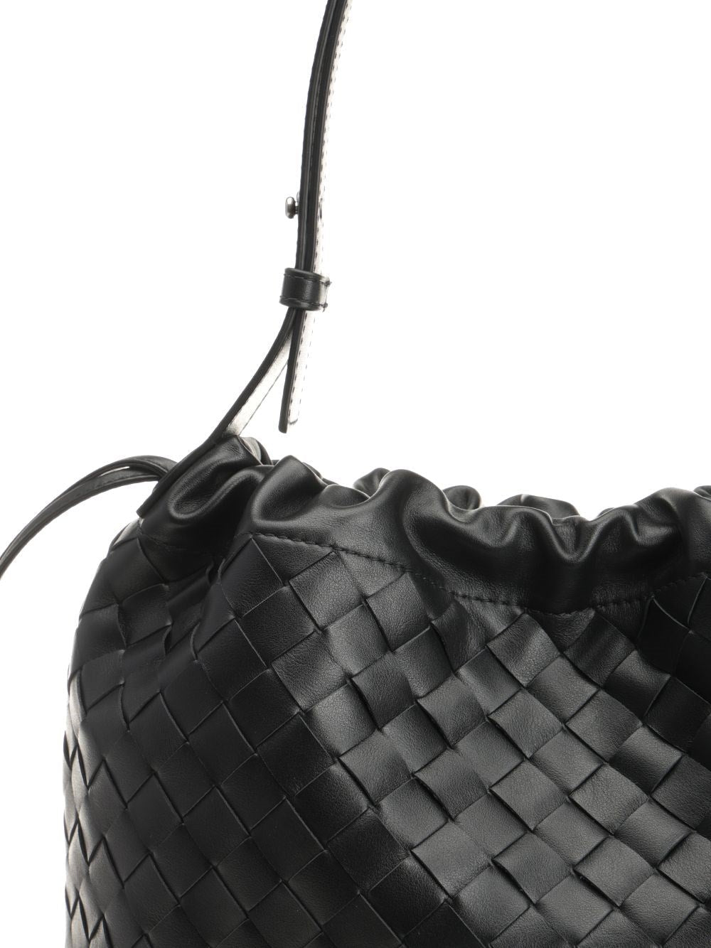 Bottega Veneta Women "Biblioteca" Intrecciato Bucket Bag