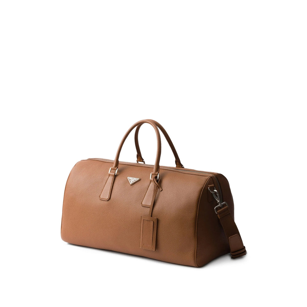 Prada Brown Luggage & Holdalls Men