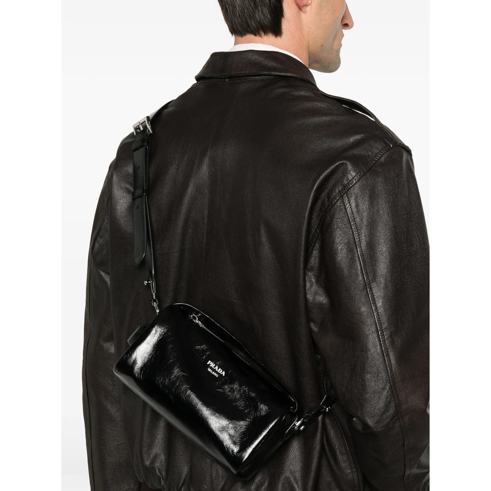 Prada Black Messenger Bags Men