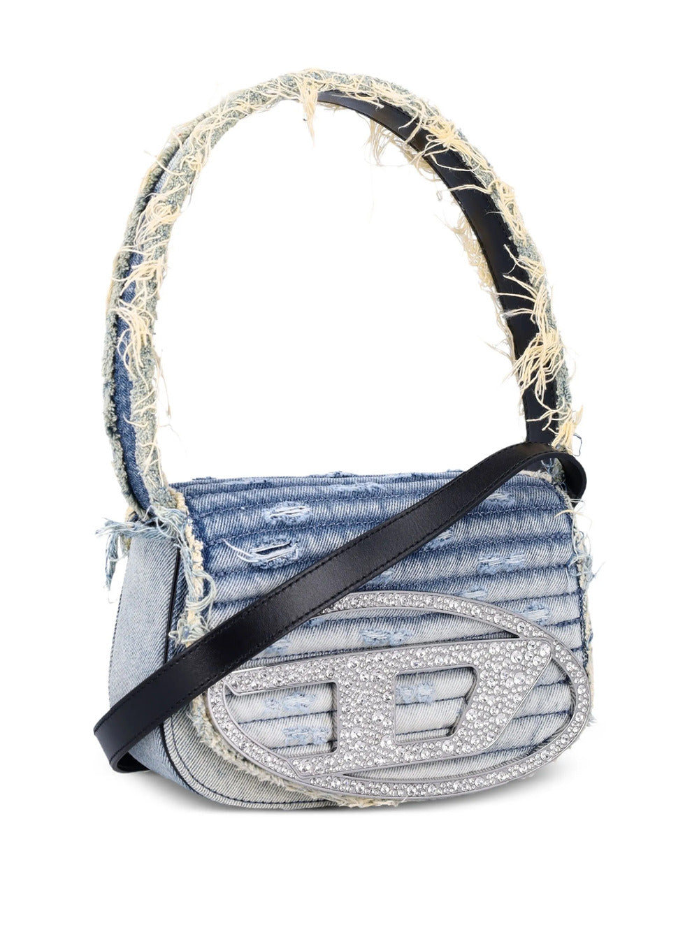 Diesel Women 1Dr Denim Shoulder Bag With Crystals