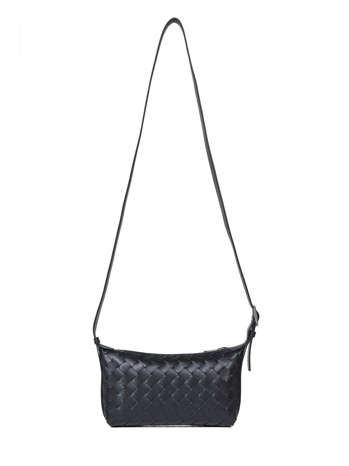 Bottega Veneta Men Black Traveler Phone Pouch Bag