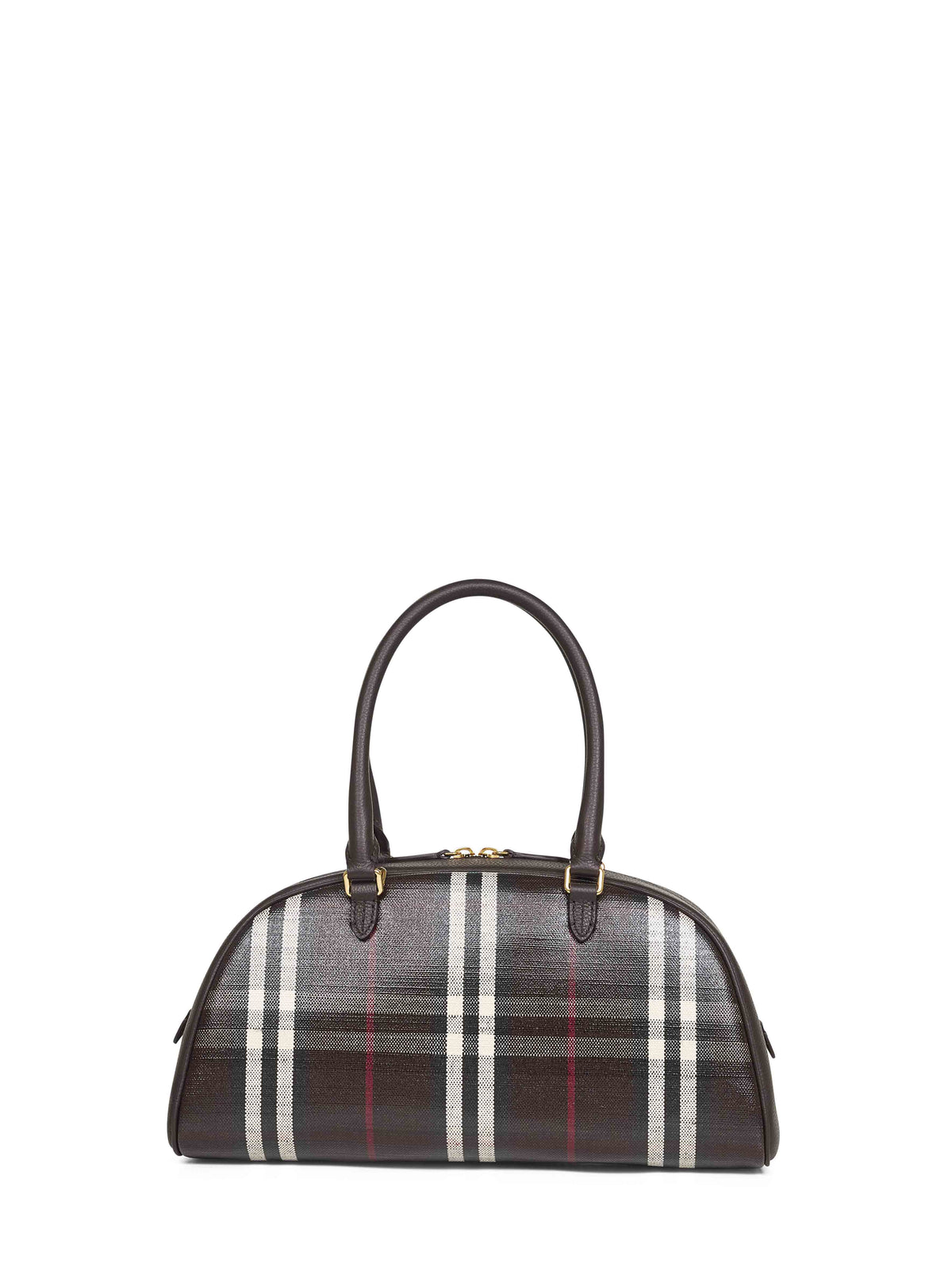 Burberry Women Brown Highlands Medium Bowling Bag