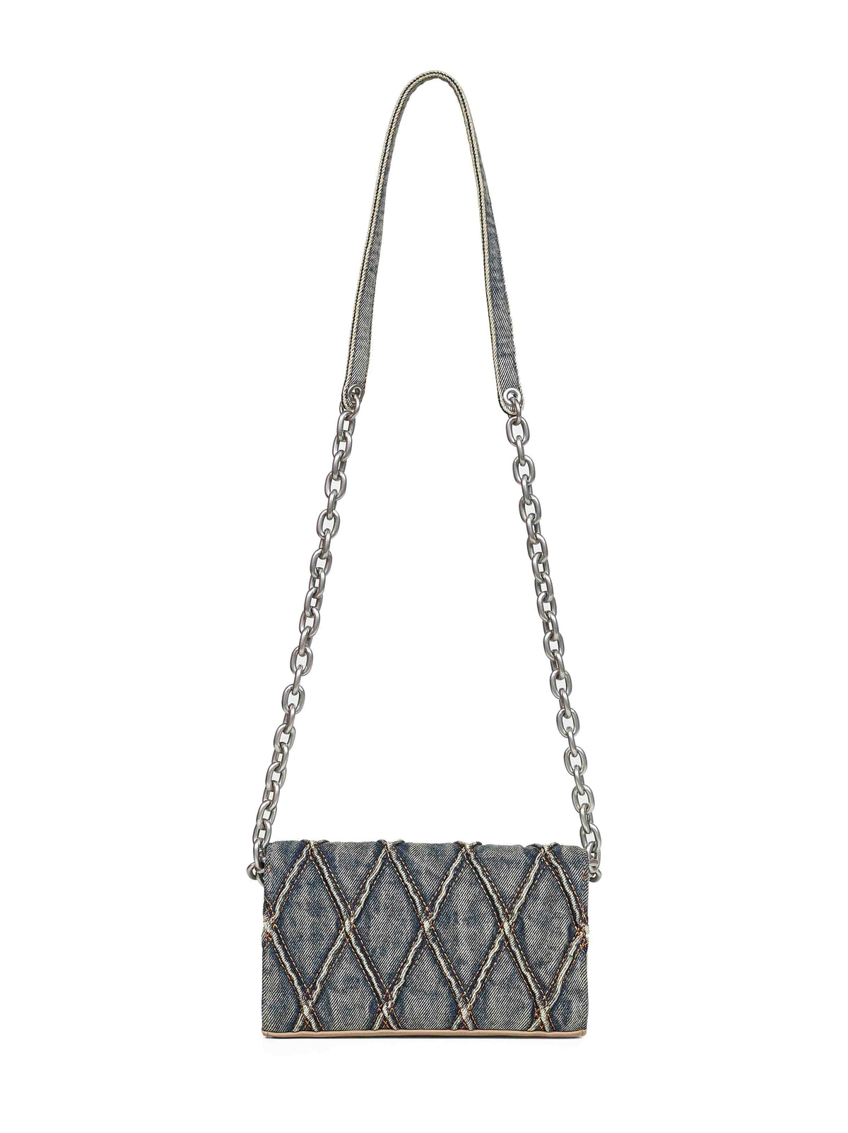 Diesel Women Blue Charm-D Wallet Strap Wallet On Chain