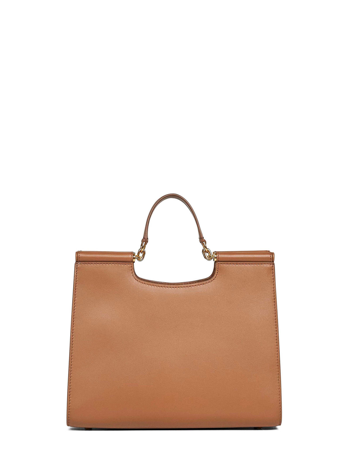 Dolce & Gabbana Women Caramel Sicily Small Shopping Bag