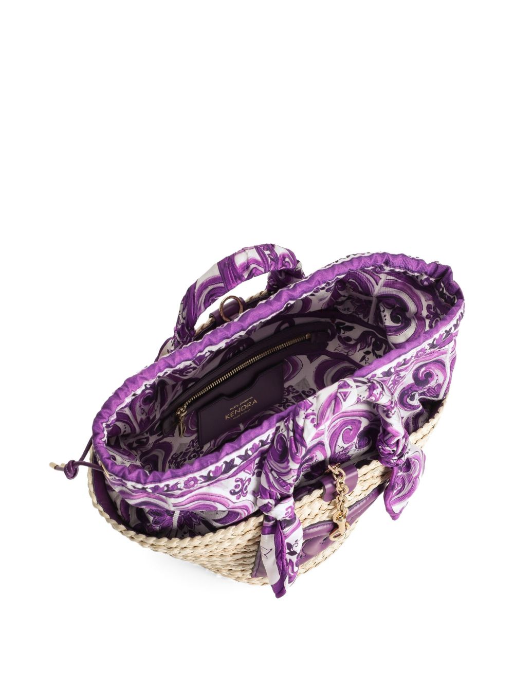 Dolce & Gabbana Women Kendra Small Straw Tote