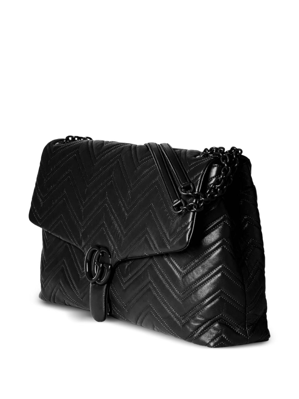 Gucci Women Gg Marmont Maxi Leather Shoulder Bag