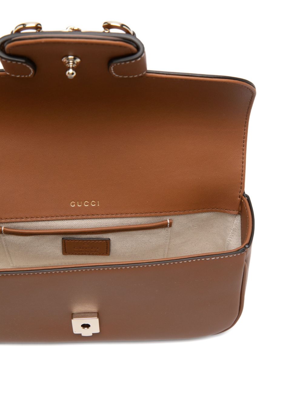 Gucci Women Gucci Horsebit 1955 Leather Small Handbag