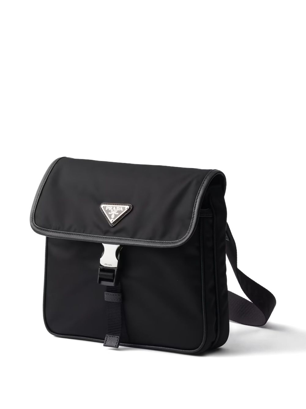 Prada Men Re-Nylon And Saffiano Crossbody Bag
