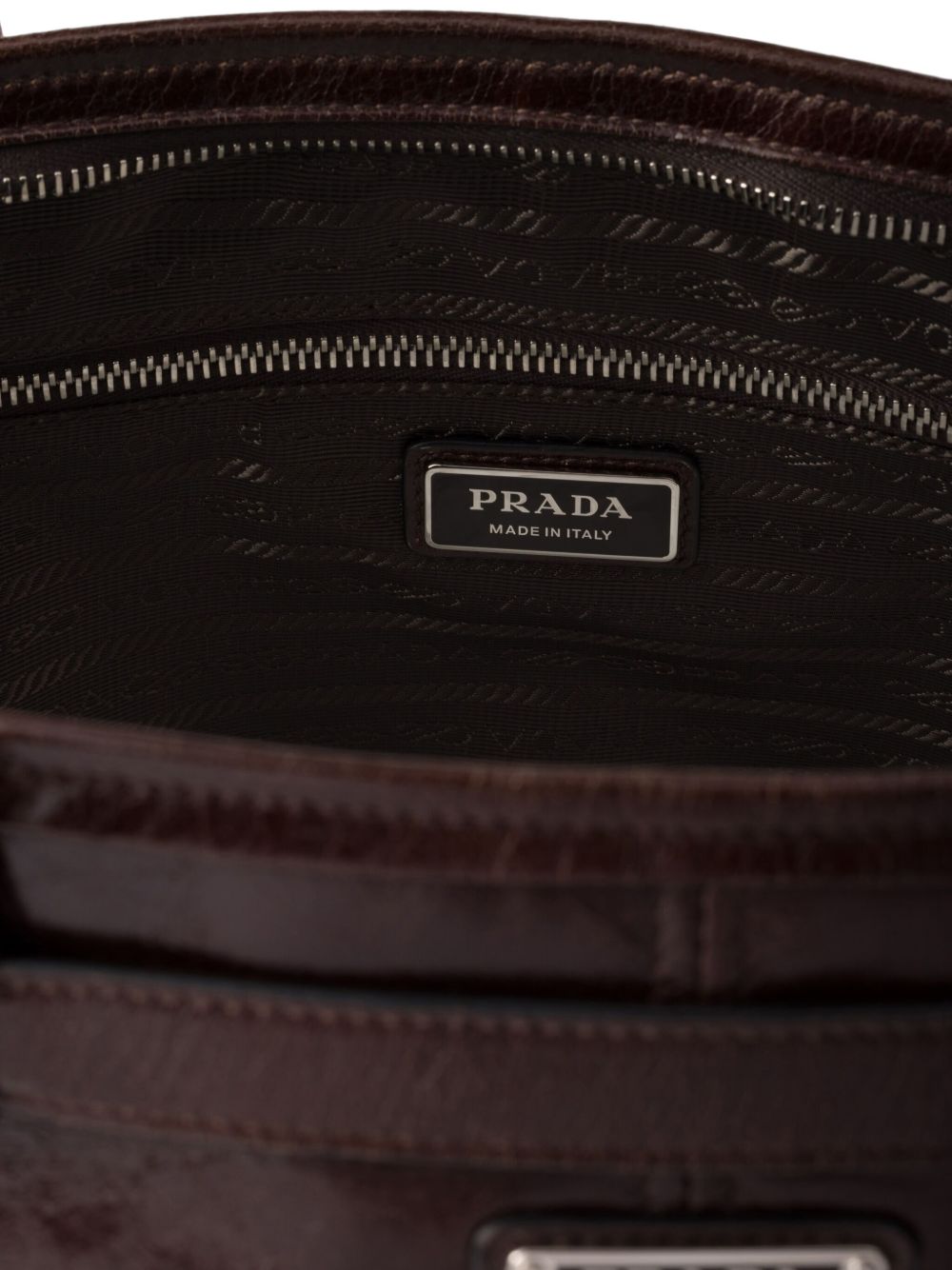 Prada Men Leather Shopping Bag