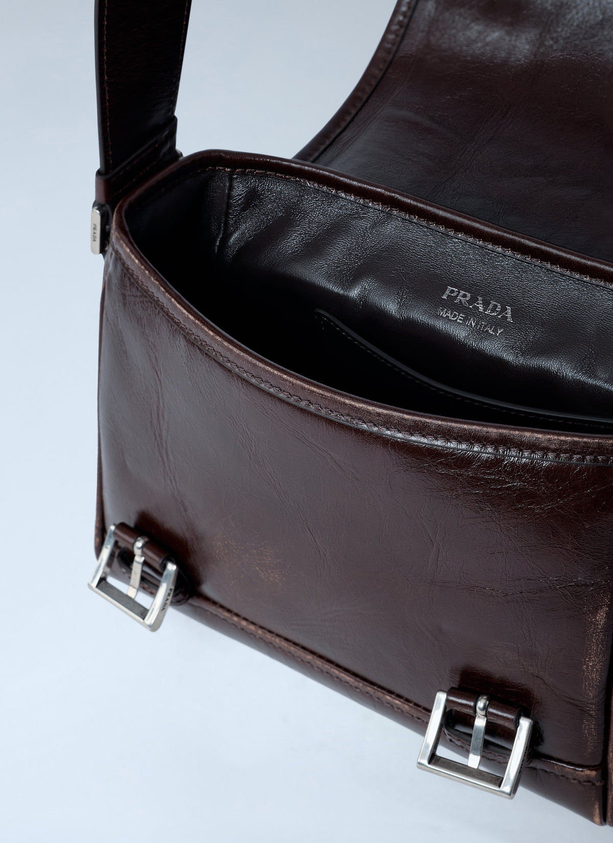 Prada Men Leather Explore Crossbody Bag