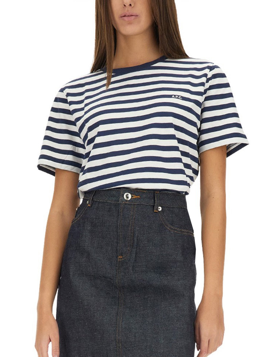 A.P.C. Women Striped T-Shirt