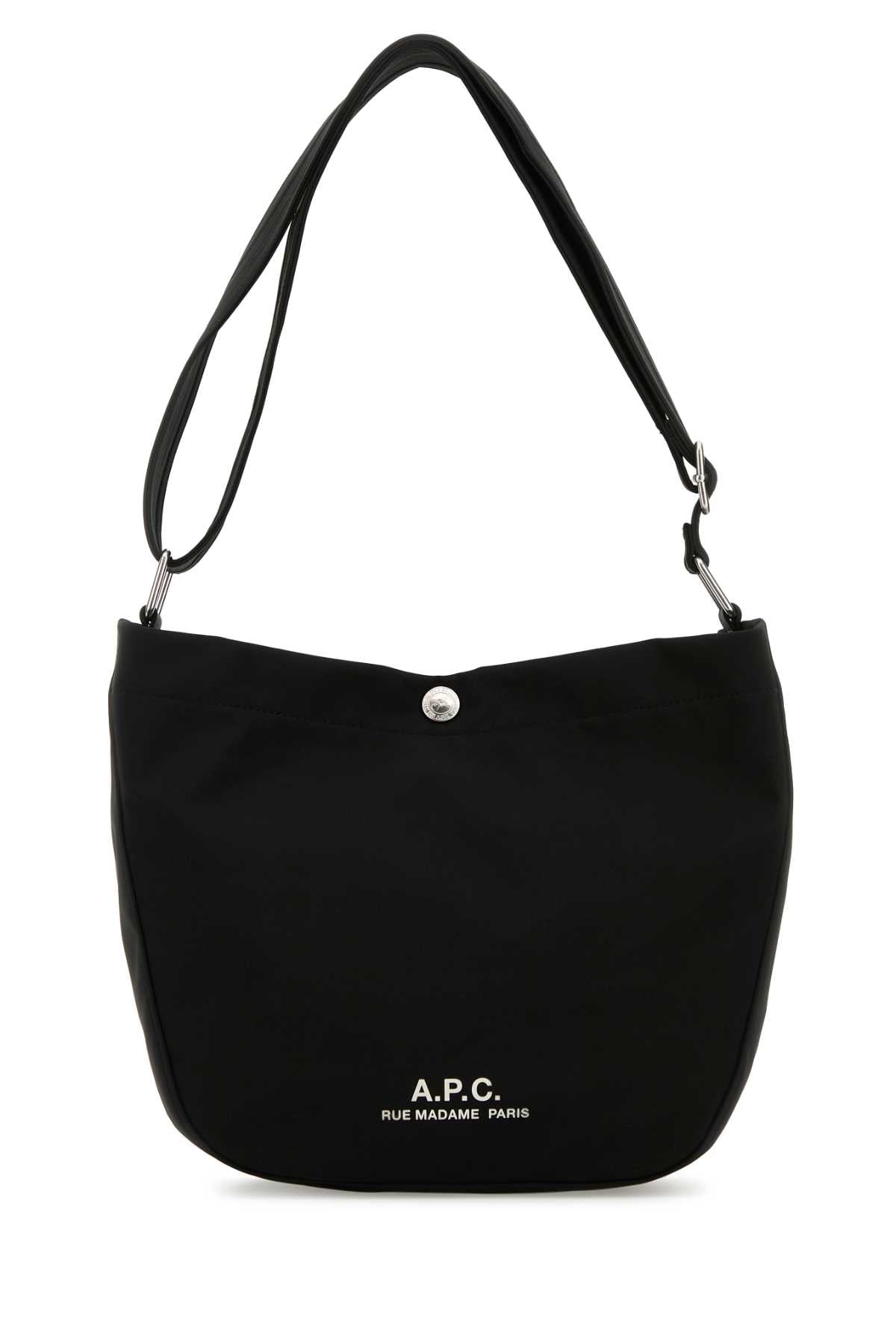 A.P.C. Women Black Fabric Small Besace Journal Crossbody Bag