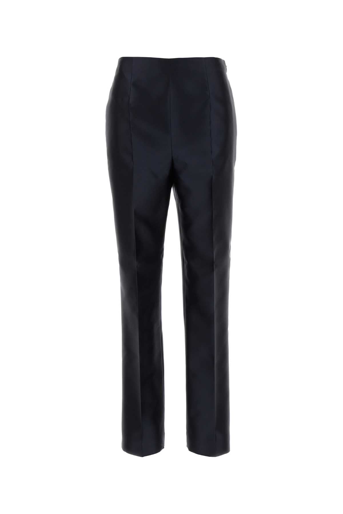Alberta Ferretti Women Blue Georgette Pant