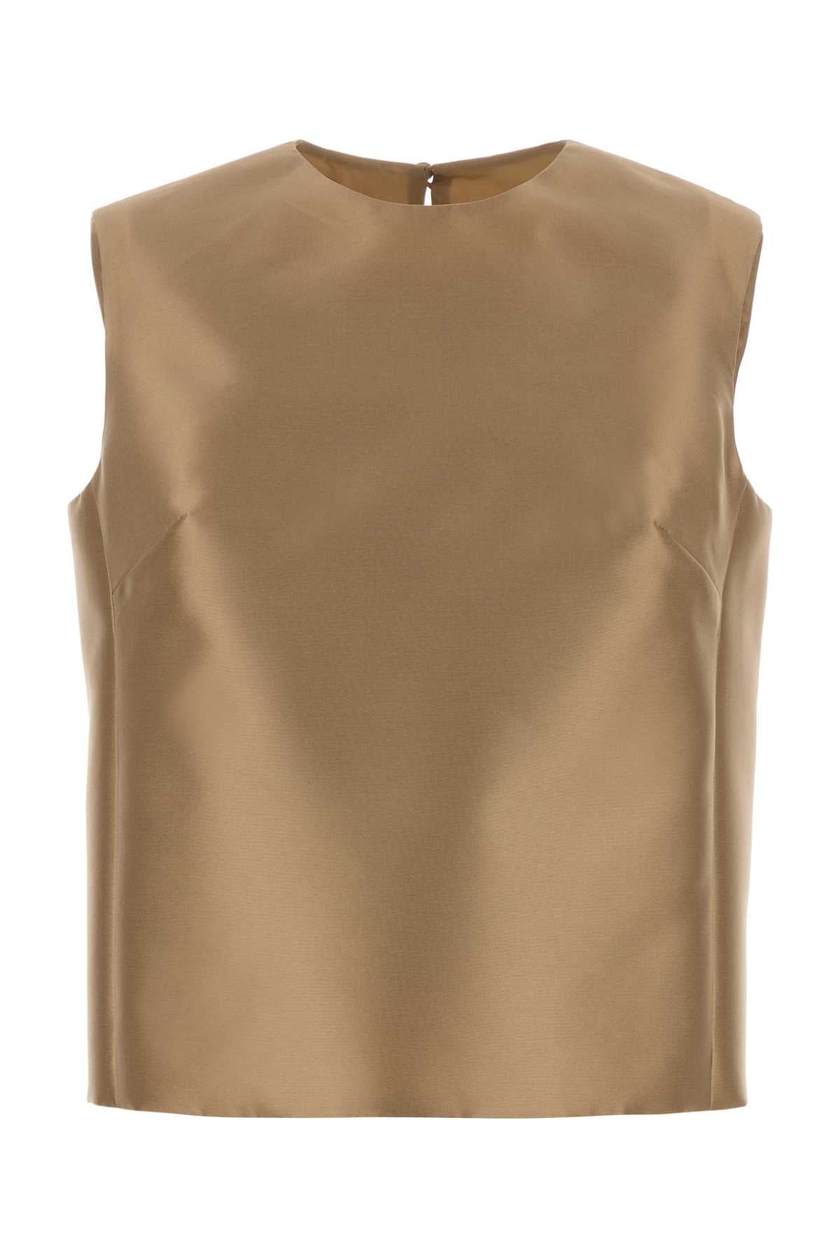 Alberta Ferretti Women Beige Jacquard Top