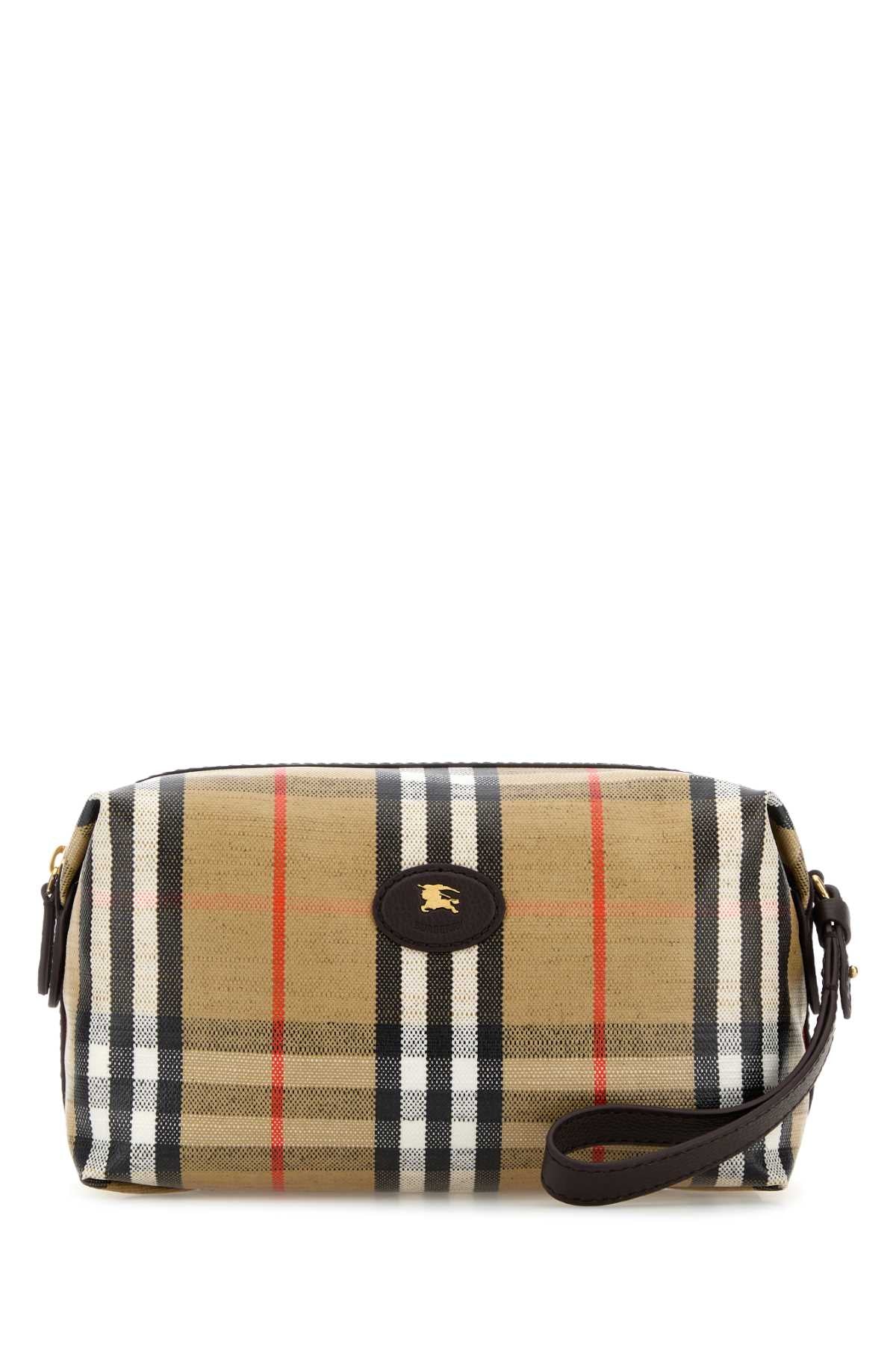 Burberry Men Printed Canvas Beauty Case