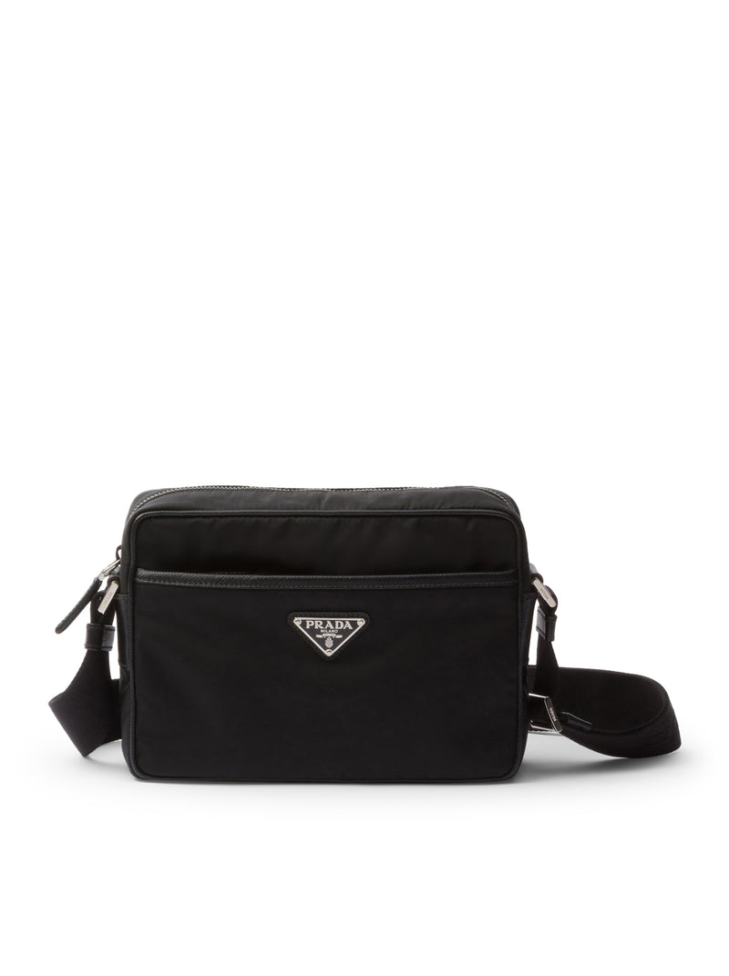 Prada Men Shoulder Bag In Re-Nylon And Saffiano