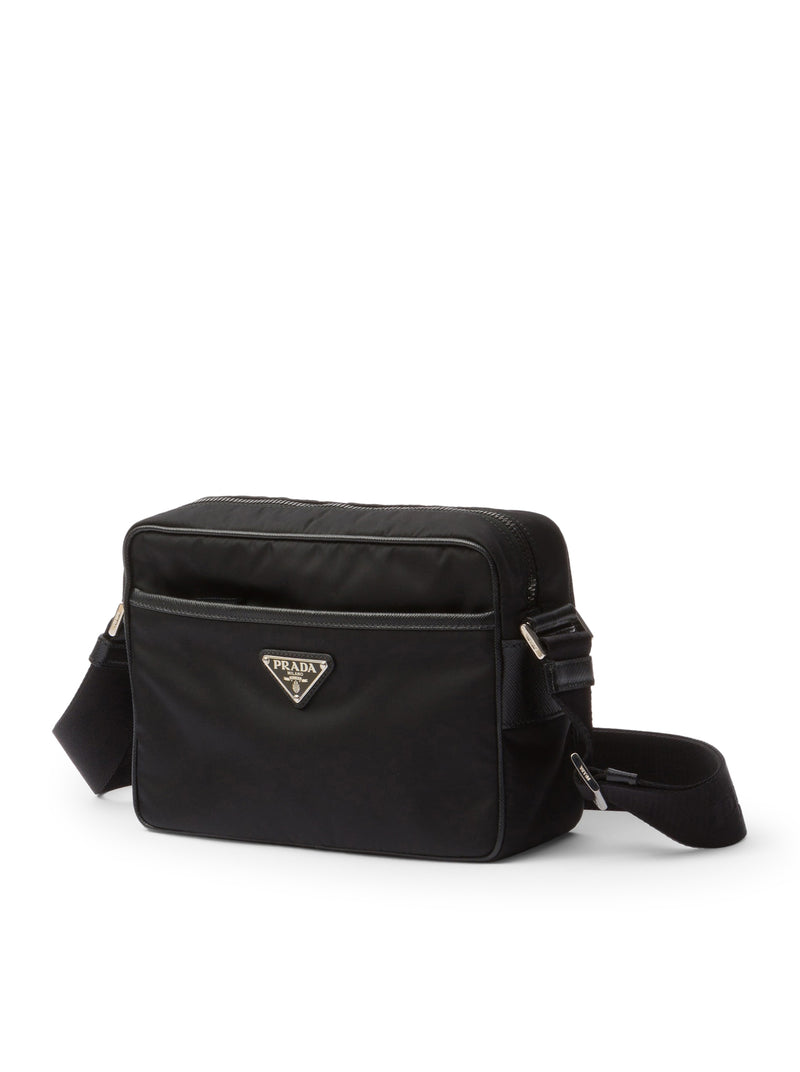 Prada Men Shoulder Bag In Re-Nylon And Saffiano