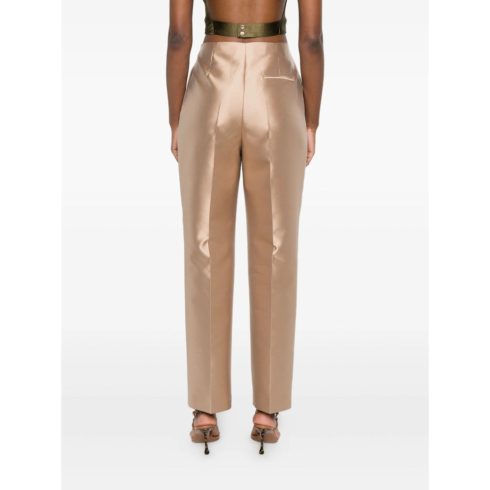 Alberta Ferretti Neutrals Trousers - High-Waisted Trousers Women