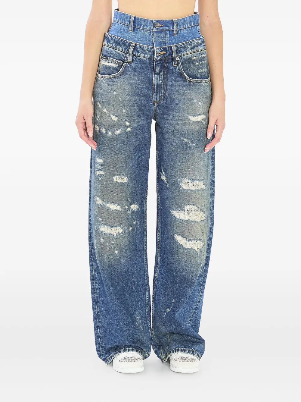 Dolce & Gabbana Women Double-Waisted Jeans