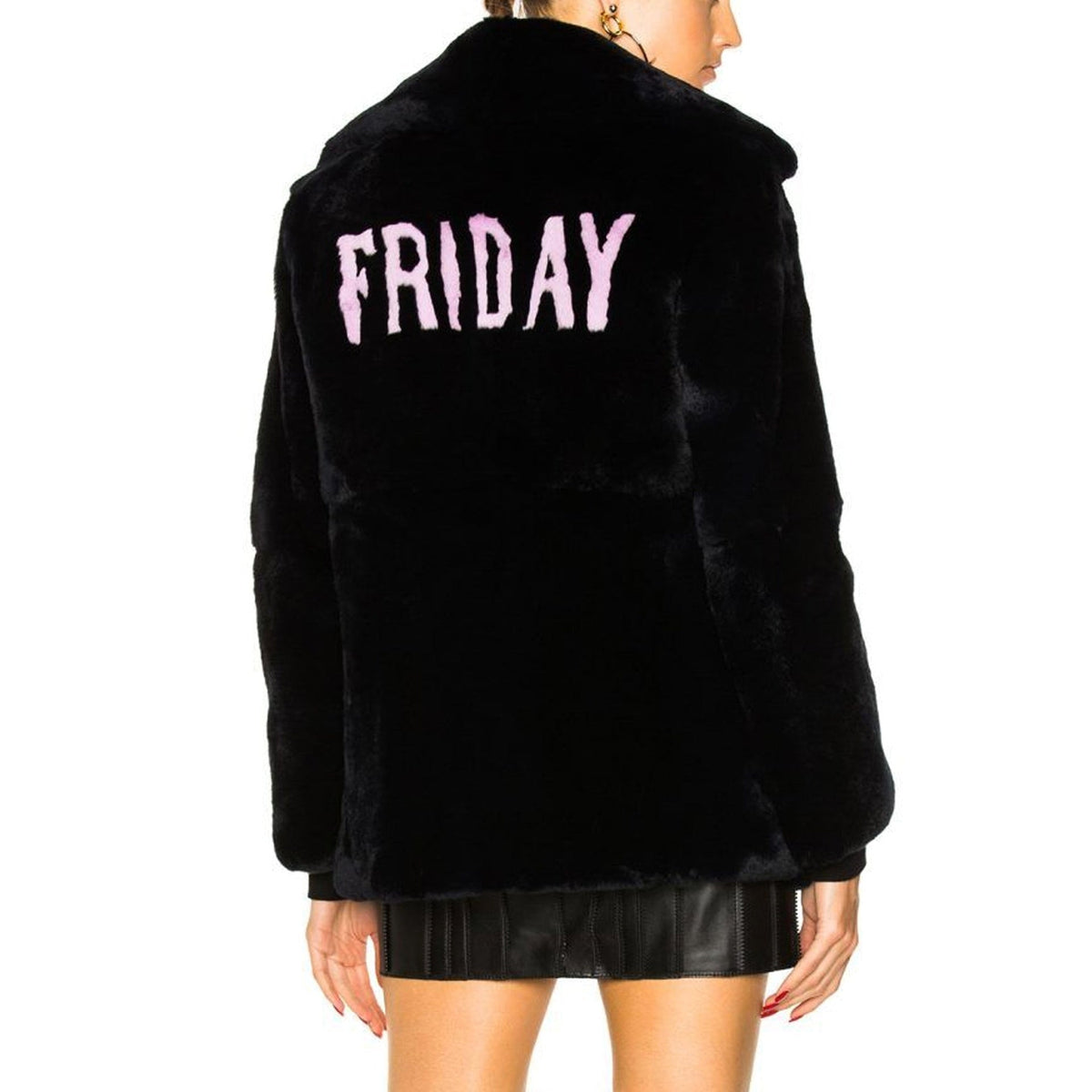 Alberta Ferretti Friday Rabbit Fur Jacket Women