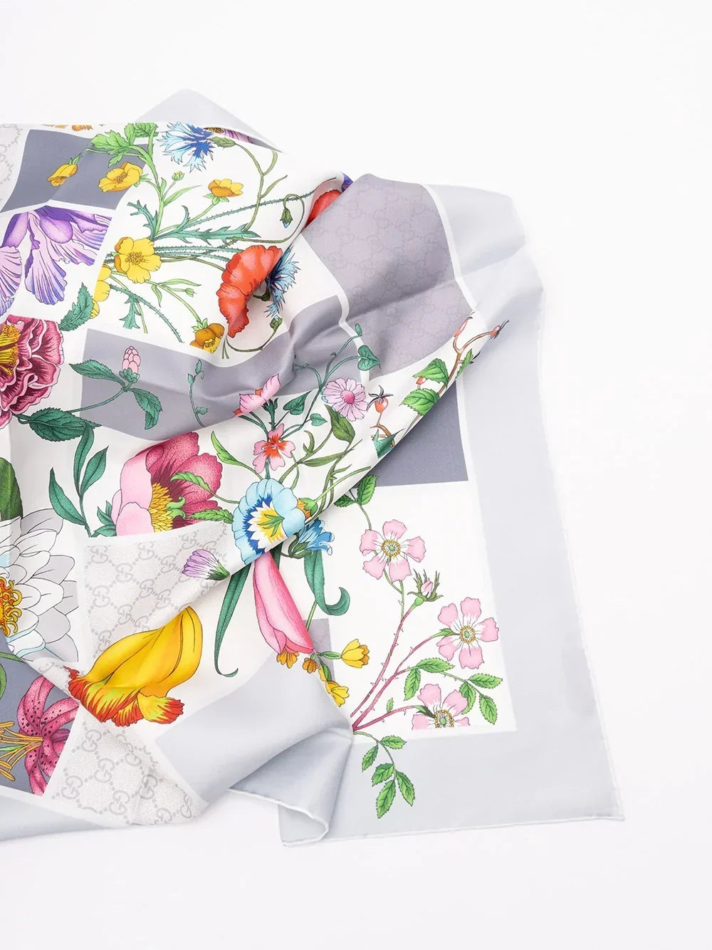 Gucci Women `Mini Blocks Flora` Foulard